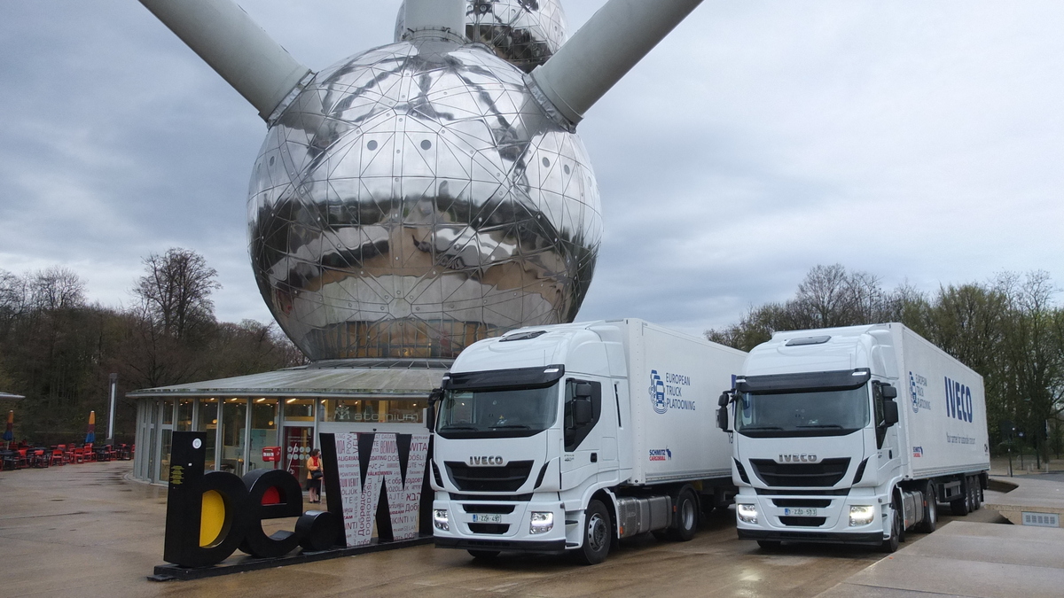 IVECO at the European Truck Platooning Challenge back in April this year 