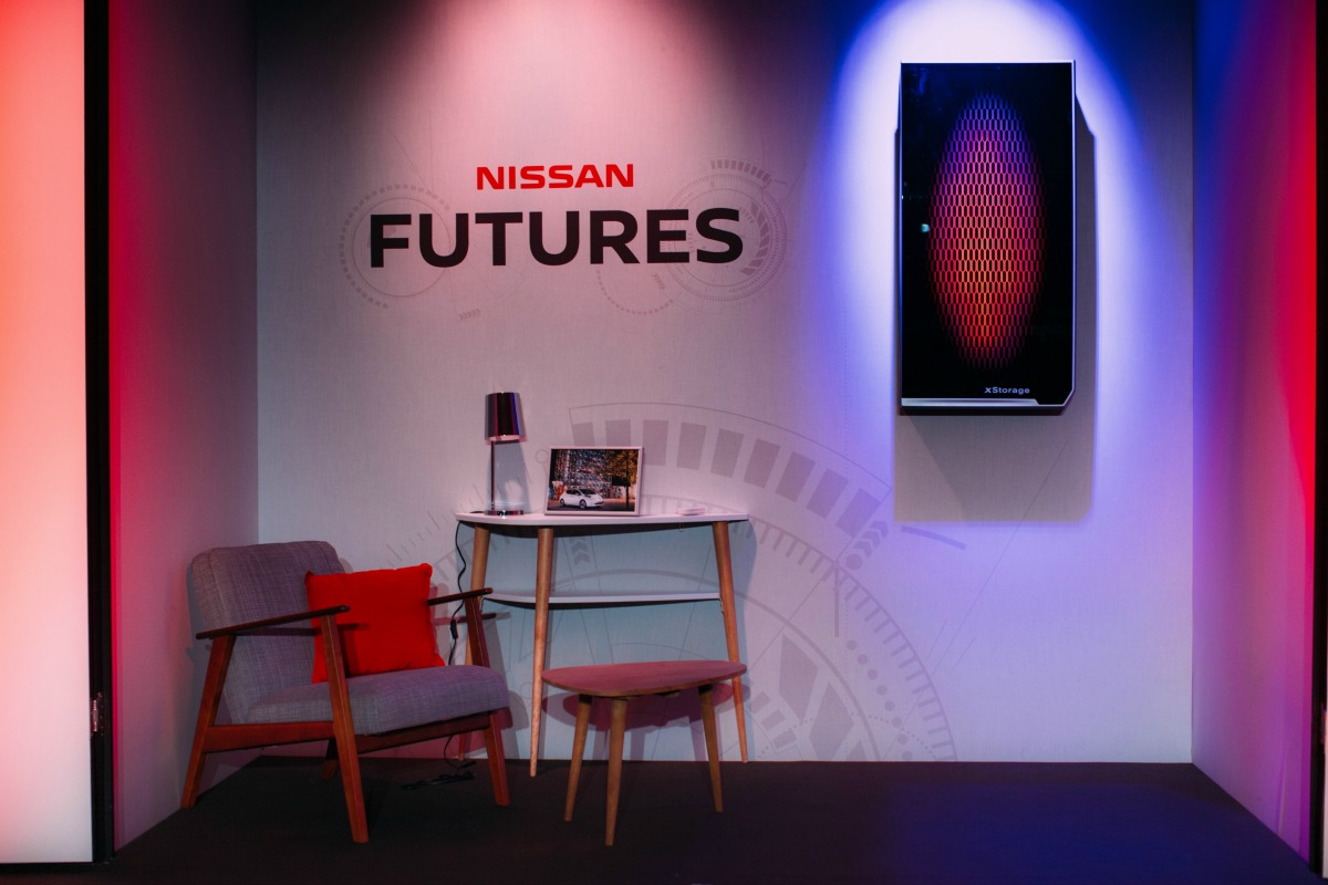 xStorage residential storage unit has been designed by Nissan to fit in the home environment