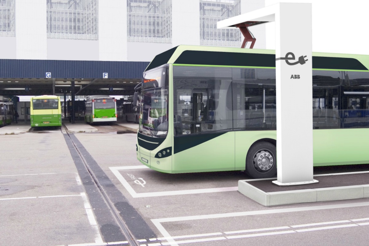 Electric buses get charged up and ready to go