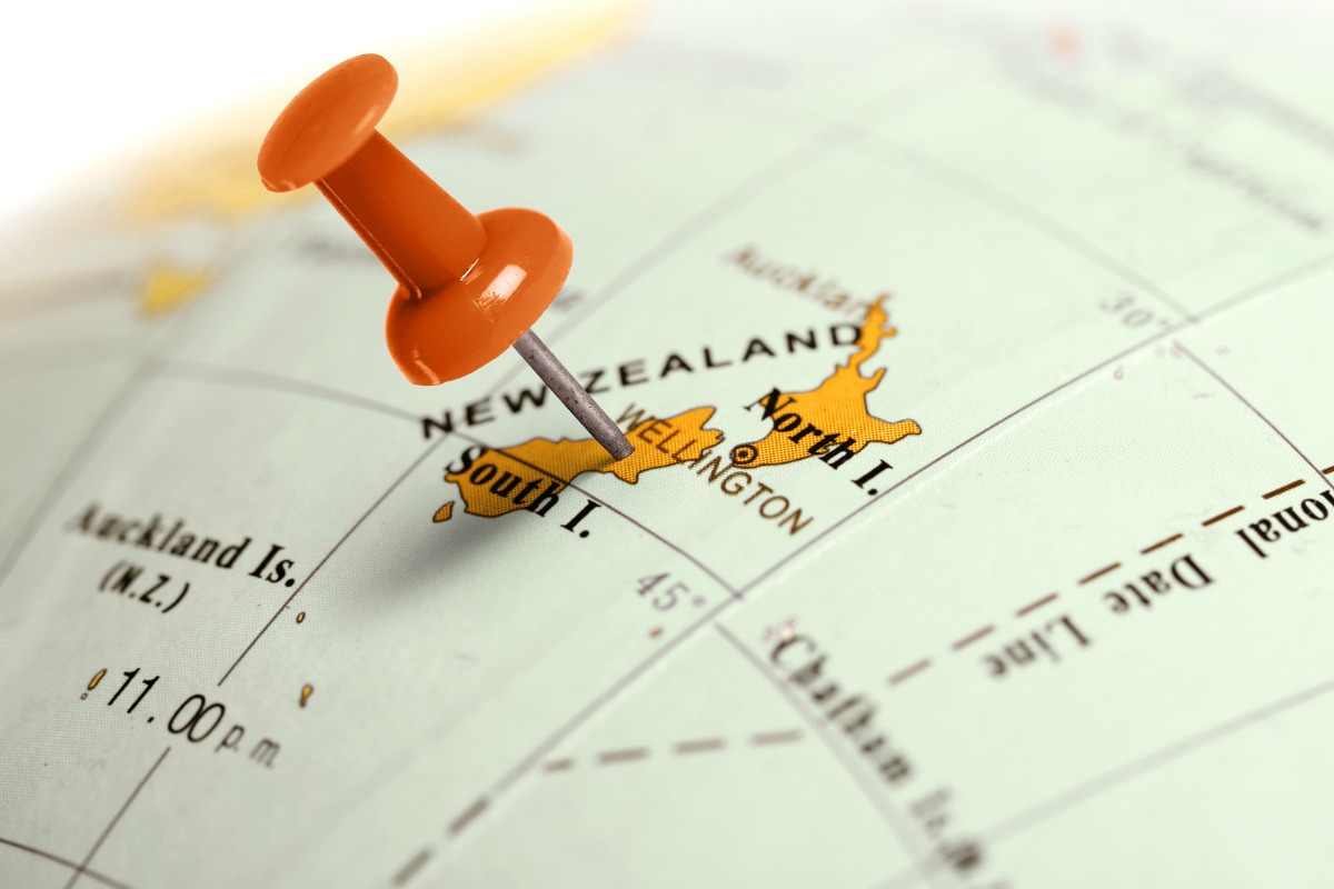The LoRaWAN network in New Zealand originates from Wellington 