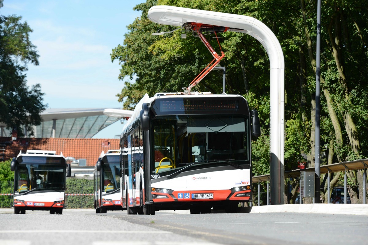 Bus charging station ensures interoperability for vehicles from different manufacturers