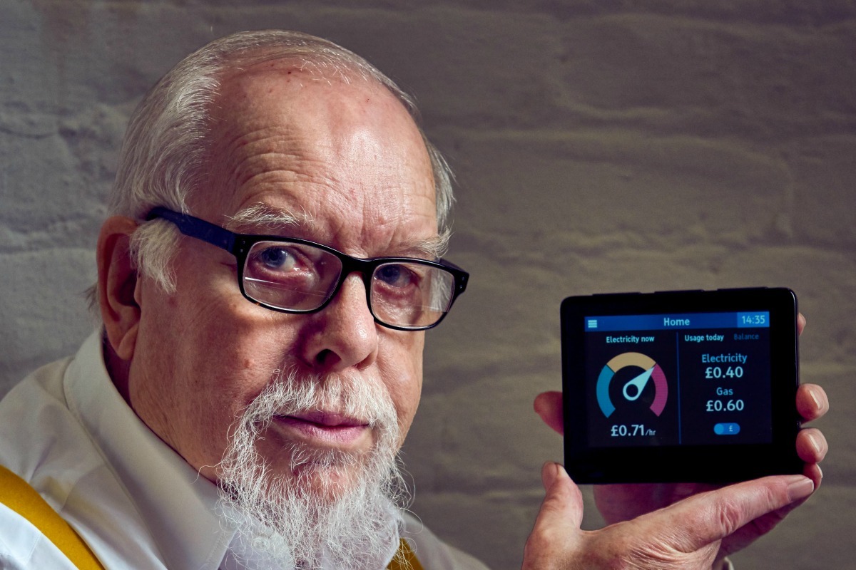 Sir Peter Blake the latest luminary to mark the move to smart meters in the UK 