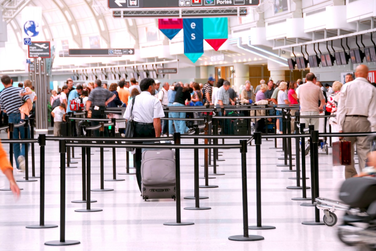 The software can be used to help detect long queues at an airport