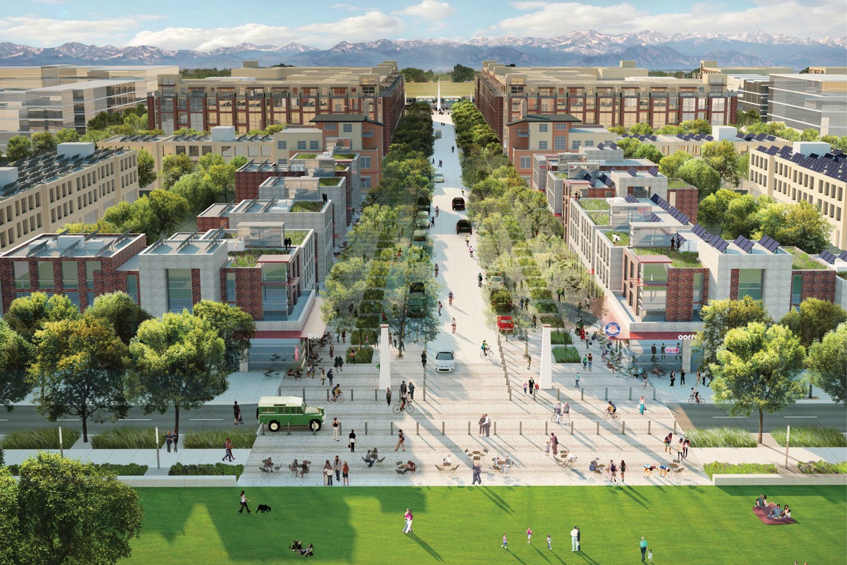 Peña Station NEXT in Denver, home to the microgrid and solar plus storage project