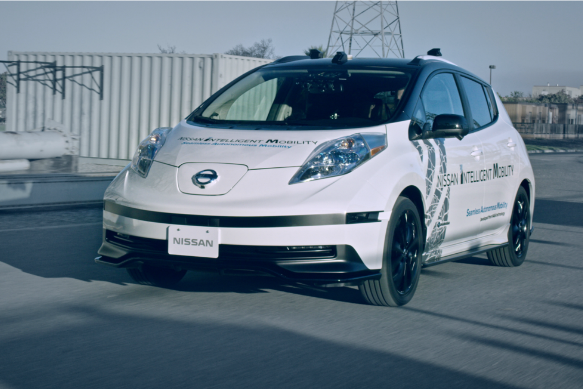 Nissan's Seamless Autonomous Mobility or 'SAM' being demonstrated