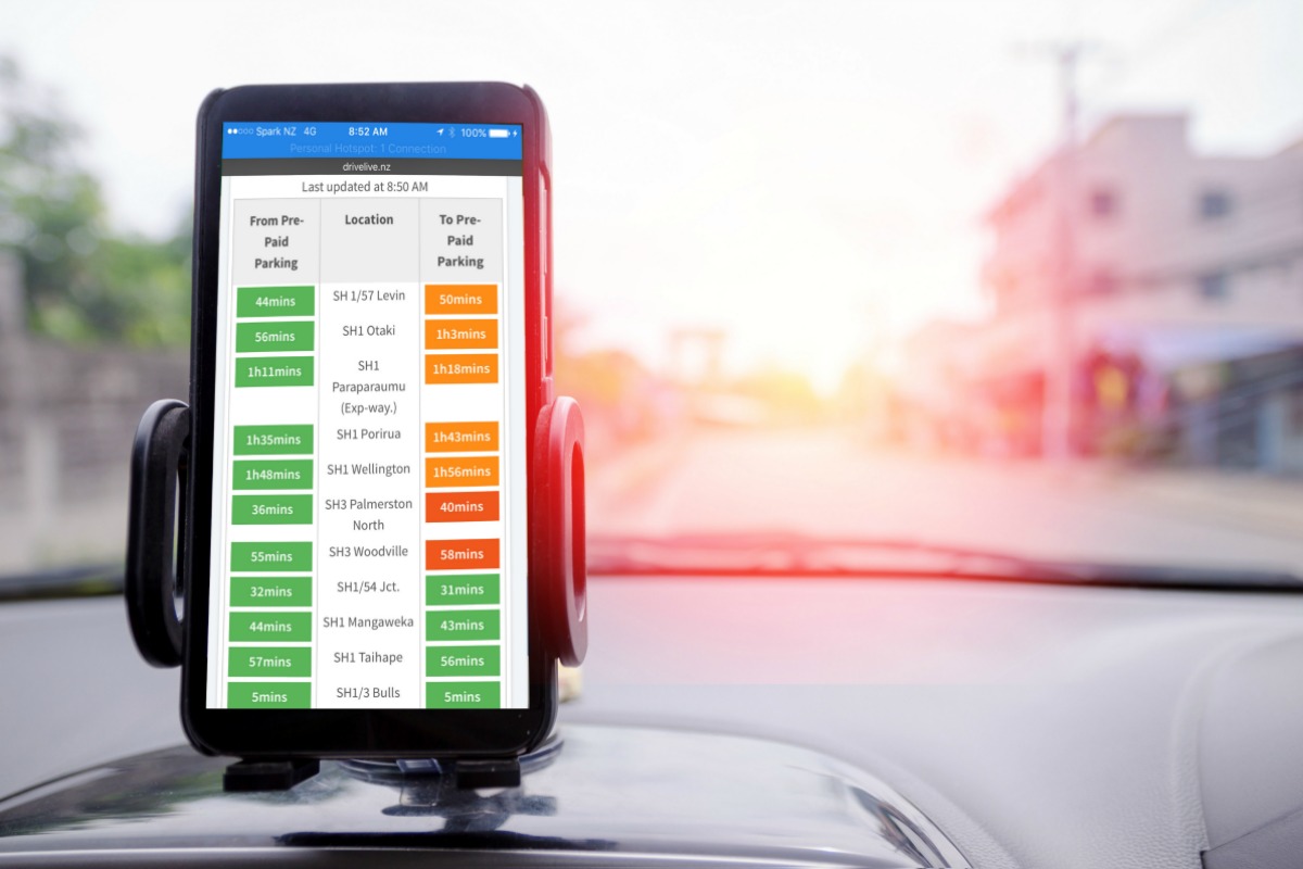 DriveLive app on a smart phone helping to beat congestion