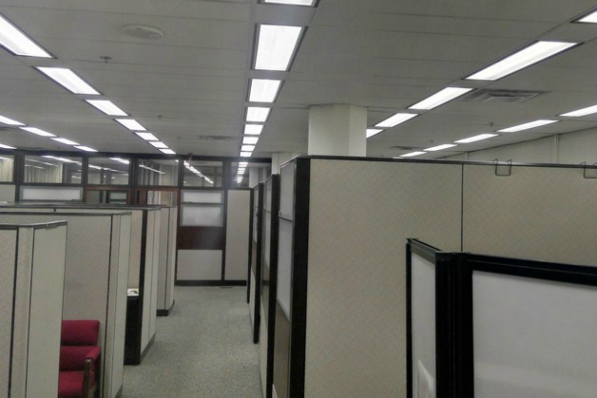 More than 33,000 LED lights have been installed in the James Forrestal Building