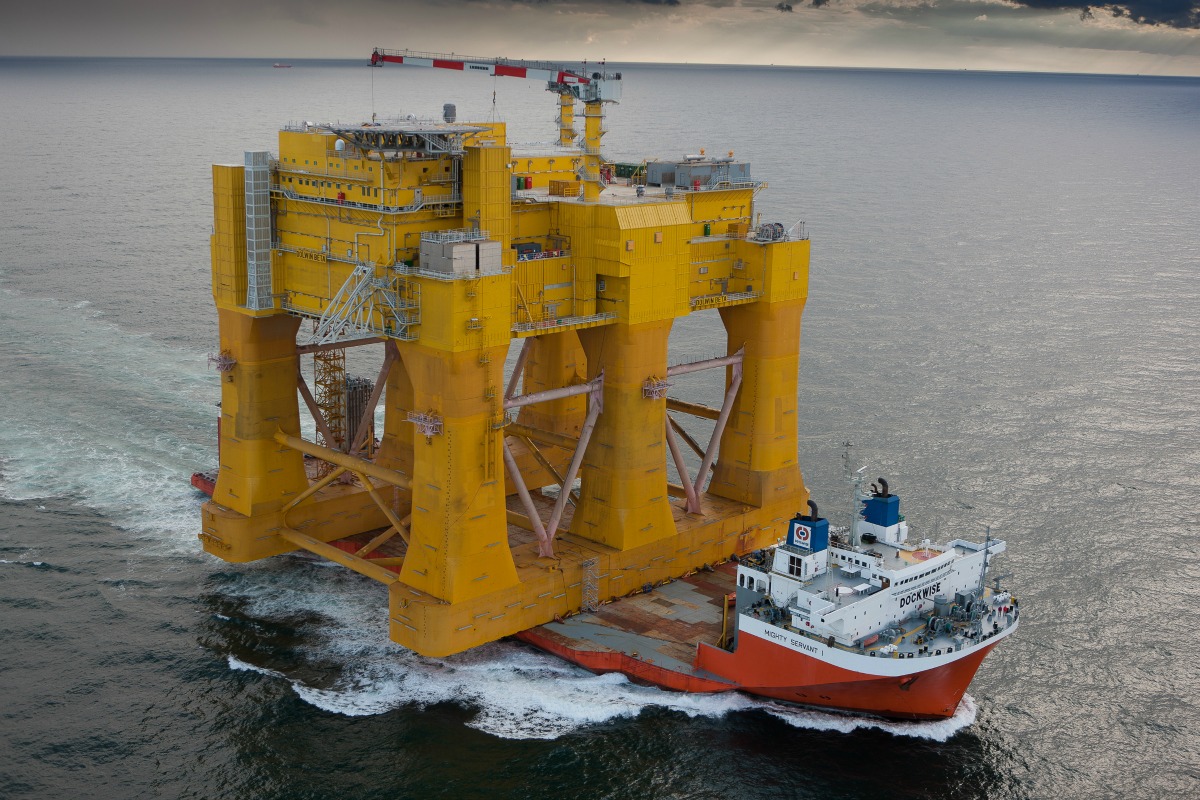 The DolWin2 offshore converter is delivered for TenneT in Germany's North Sea