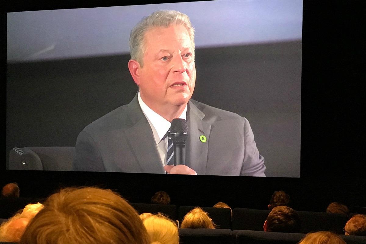 Al Gore in full Q&A flow at the launch of his new documentary sequel Truth to Power