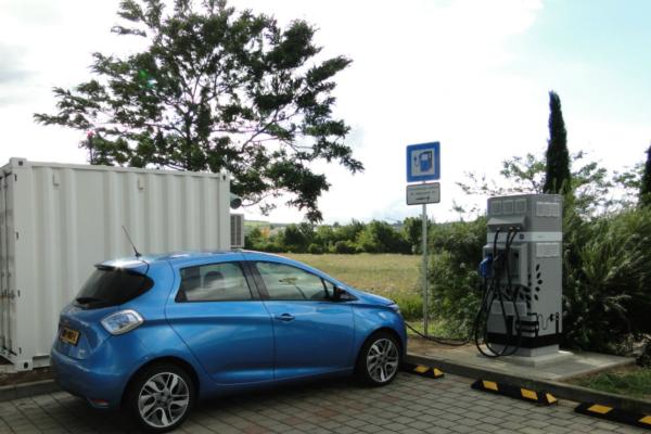Second life batteries offer EV charging on European highways