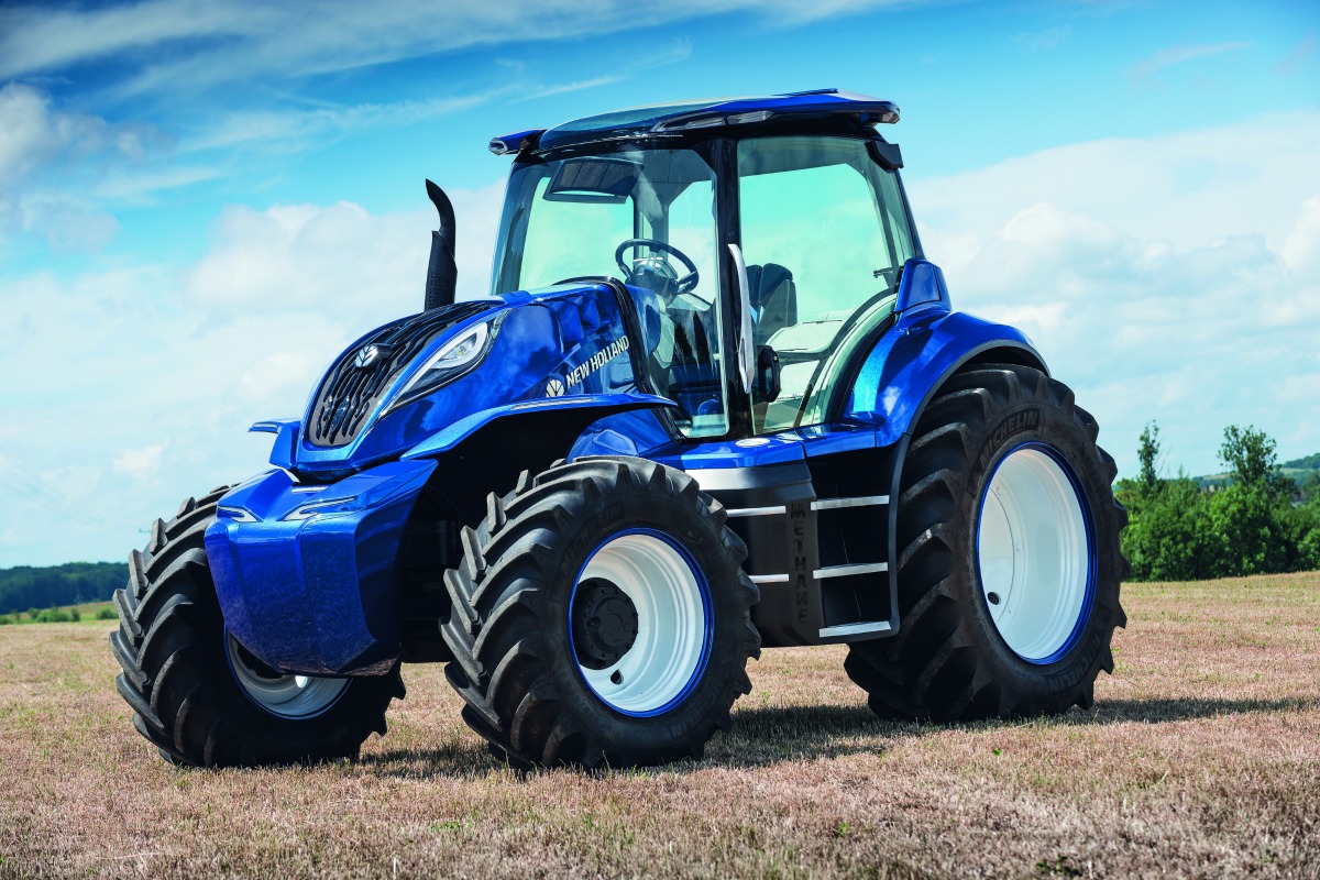 The methane-powered tractor concept by New Holland