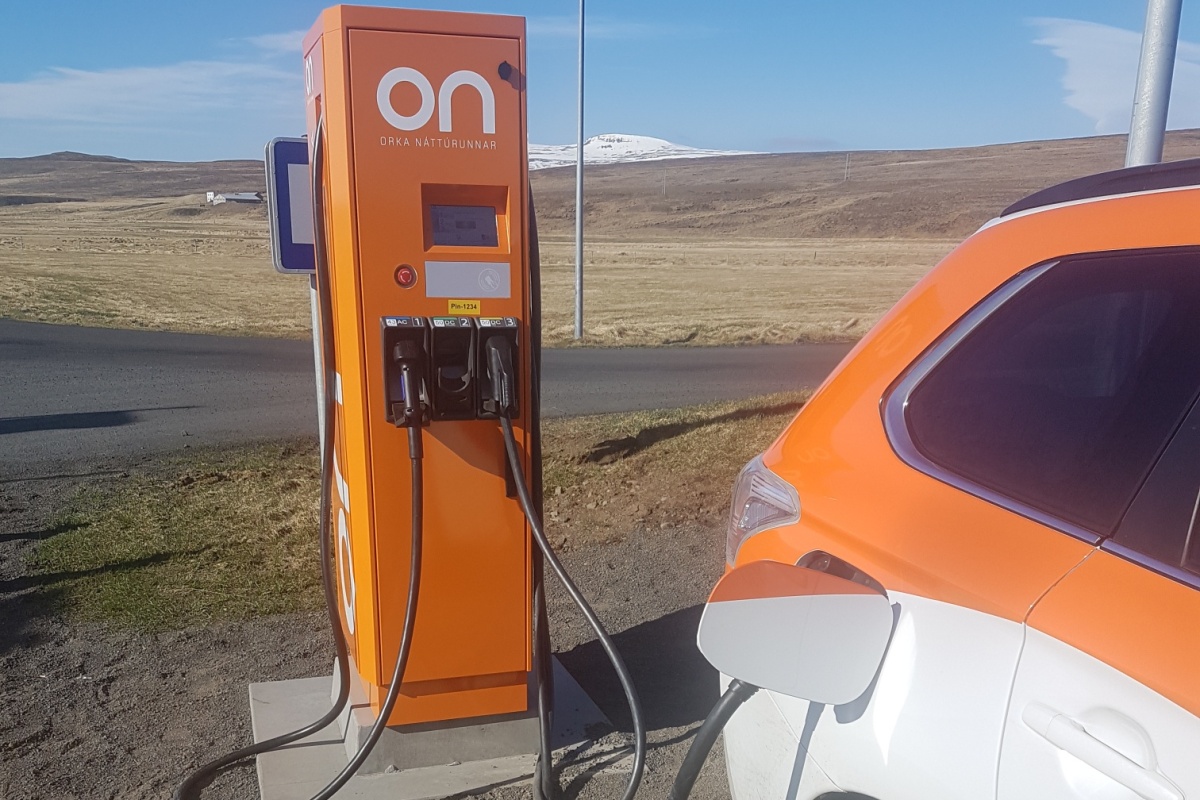 There are reportedly more than 1,400 electric vehicles on the road in Iceland