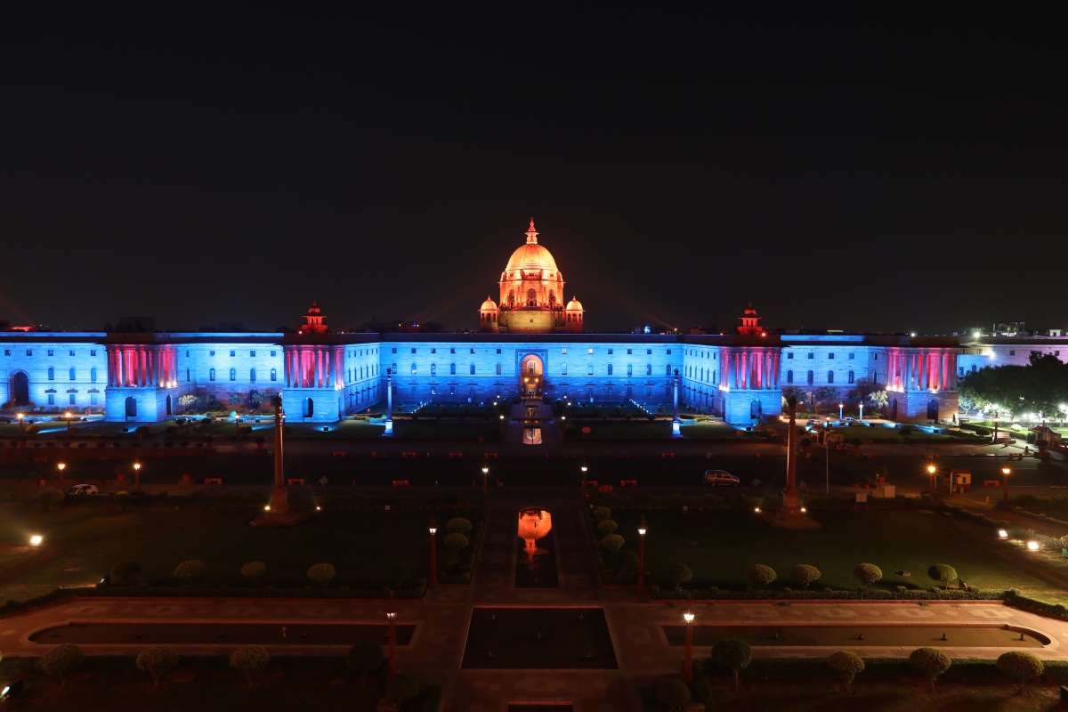 Philips LED lighting illuminates iconic New Dehli government buildings on Raisina Hill