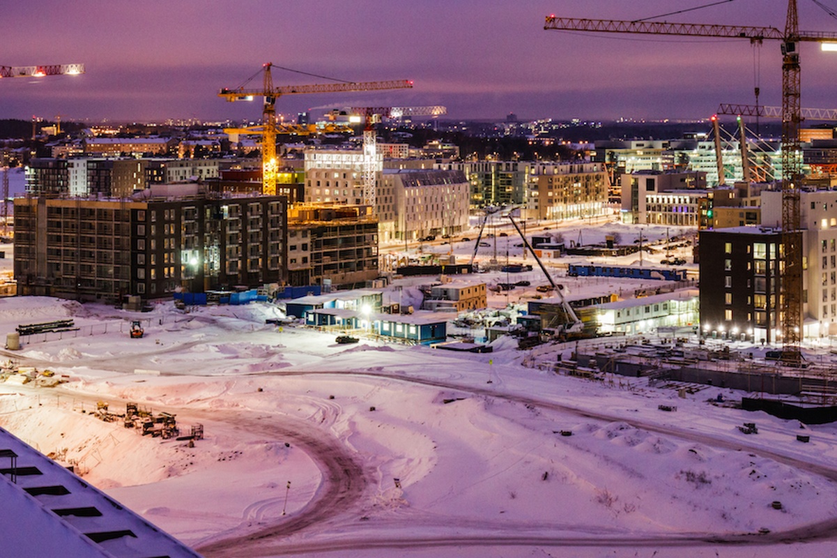 New Helsinki under construction in the Jätkäsaari district. Photo: Antti Pulkkinen/City of Helsinki