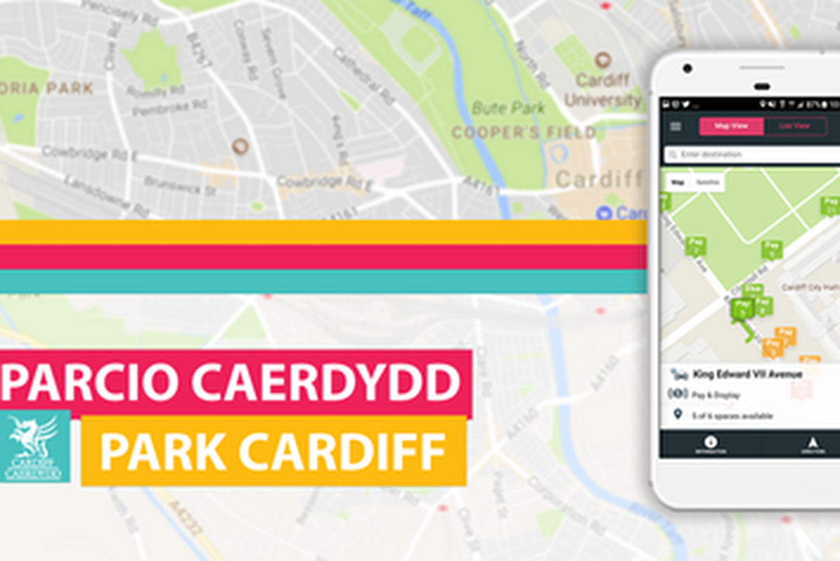 Park Cardiff also connects users to the city's mobile parking payment service