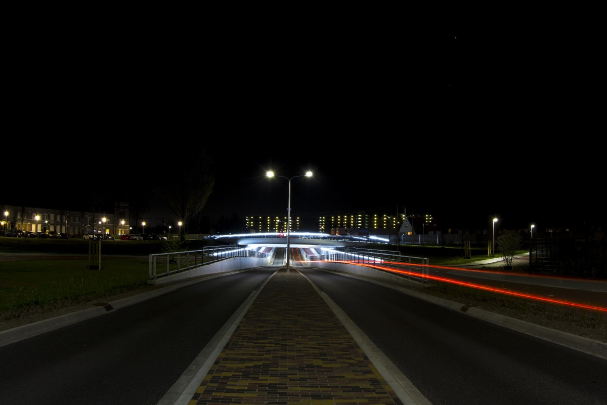 The intelligent lighting has been installed in areas such as public roads and pedestrian zones