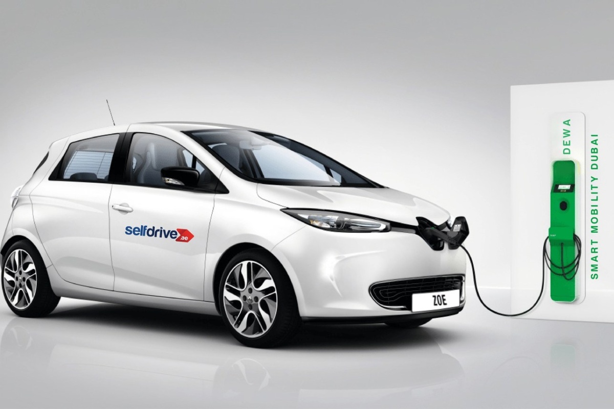 The all-electric Renault Zoe can be rented on demand