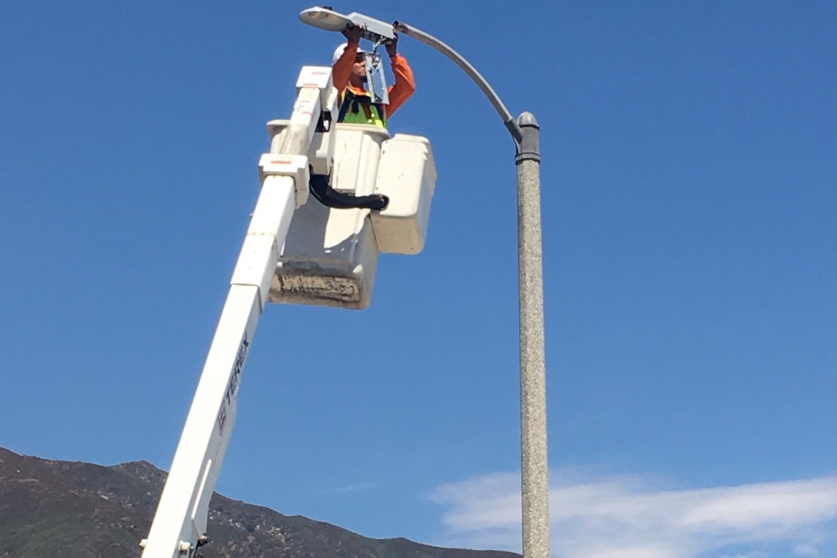 The city that lies outside of Los Angeles is adding intelligence to its streetlights