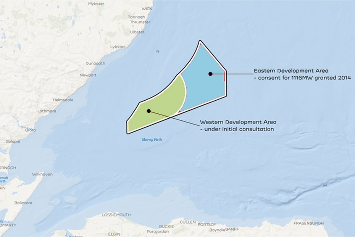 Project is located 22km off the Scotland coast. Picture courtesy: www.morayoffshore.com