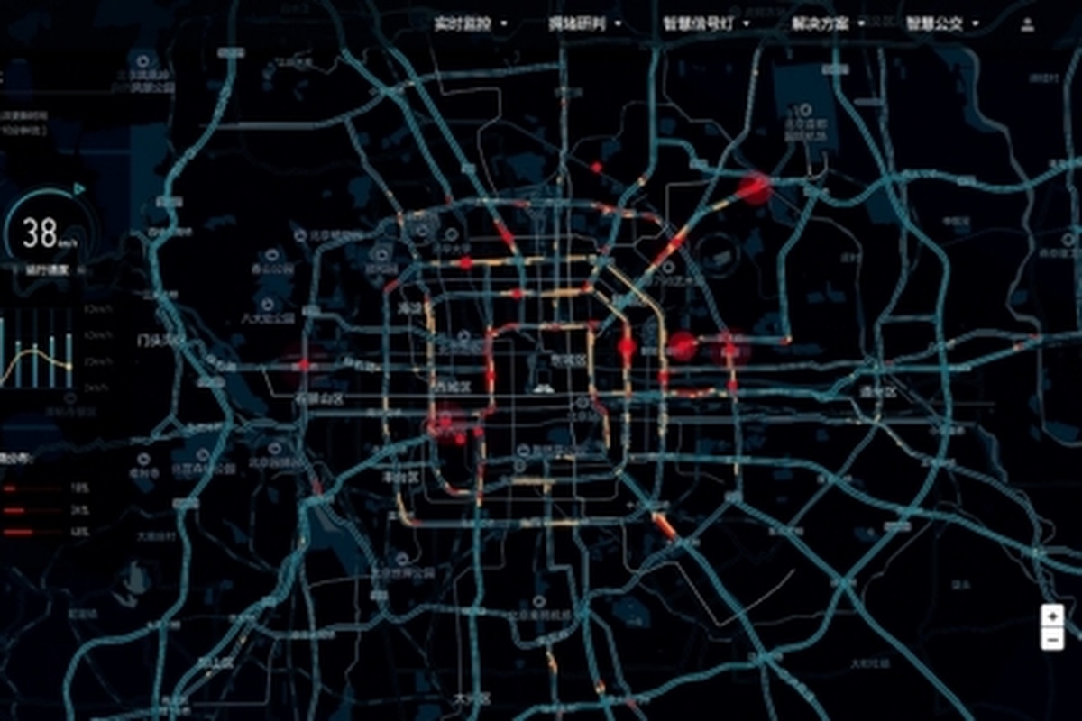 Real-time Beijing traffic monitoring on the DiDi transportation platform
