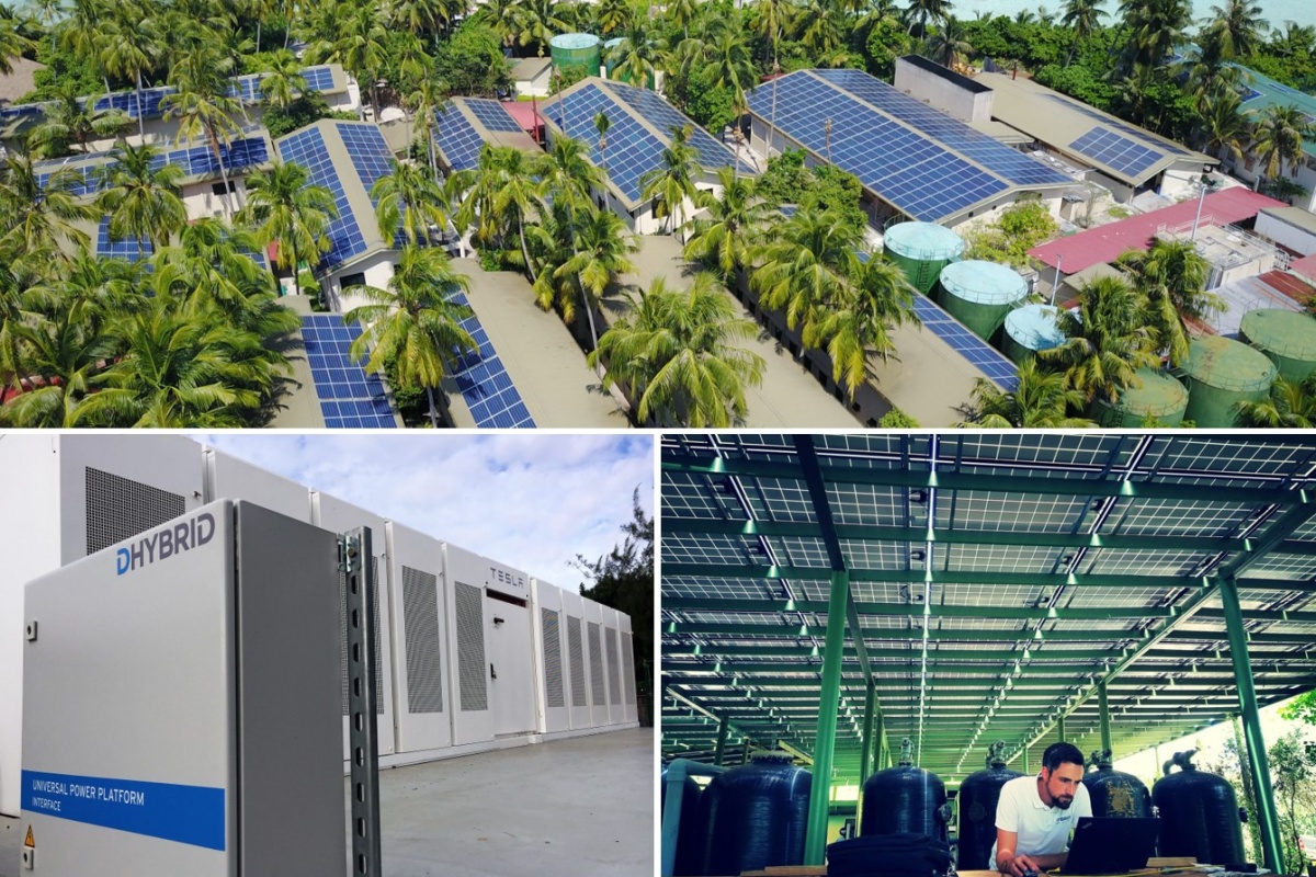 Dhybrid projects: the company designs, installs and operates utility-scale hybrid plants