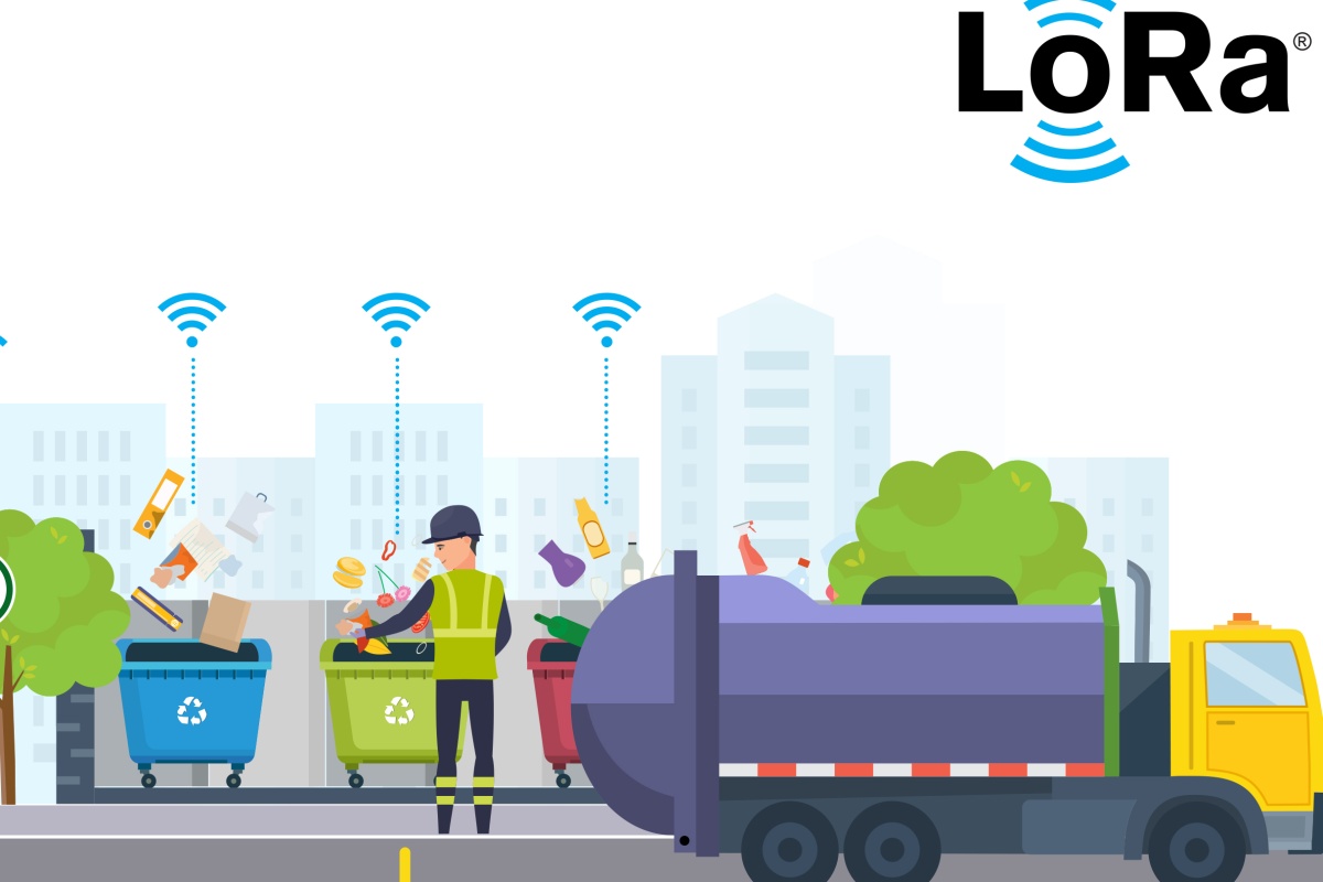 Semtech's LoRa-enabled sensors remotely monitor fill levels of waste bins