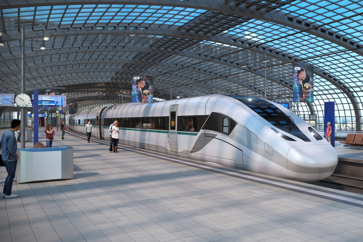 Velaro Novo has a lightweight construction but increases passenger space by 10 per cent