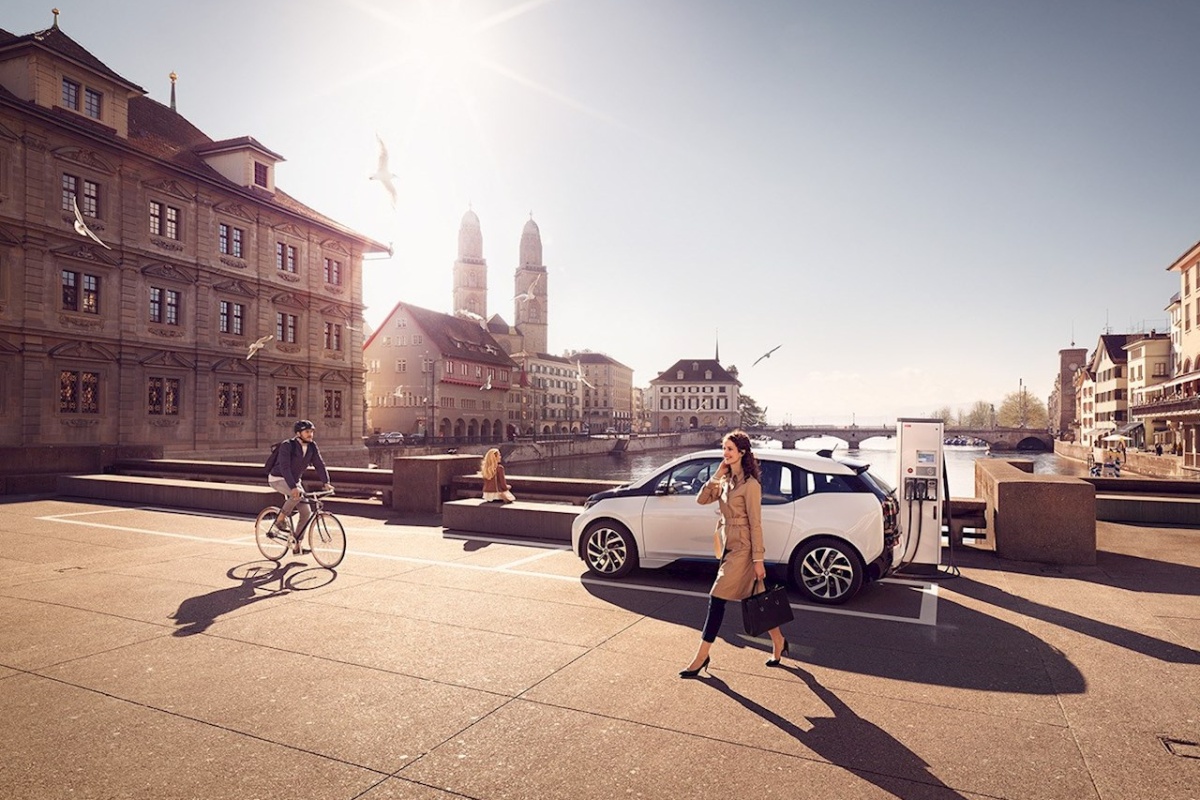 The 30 chargers help to build Zurich's electric charging infrastructure