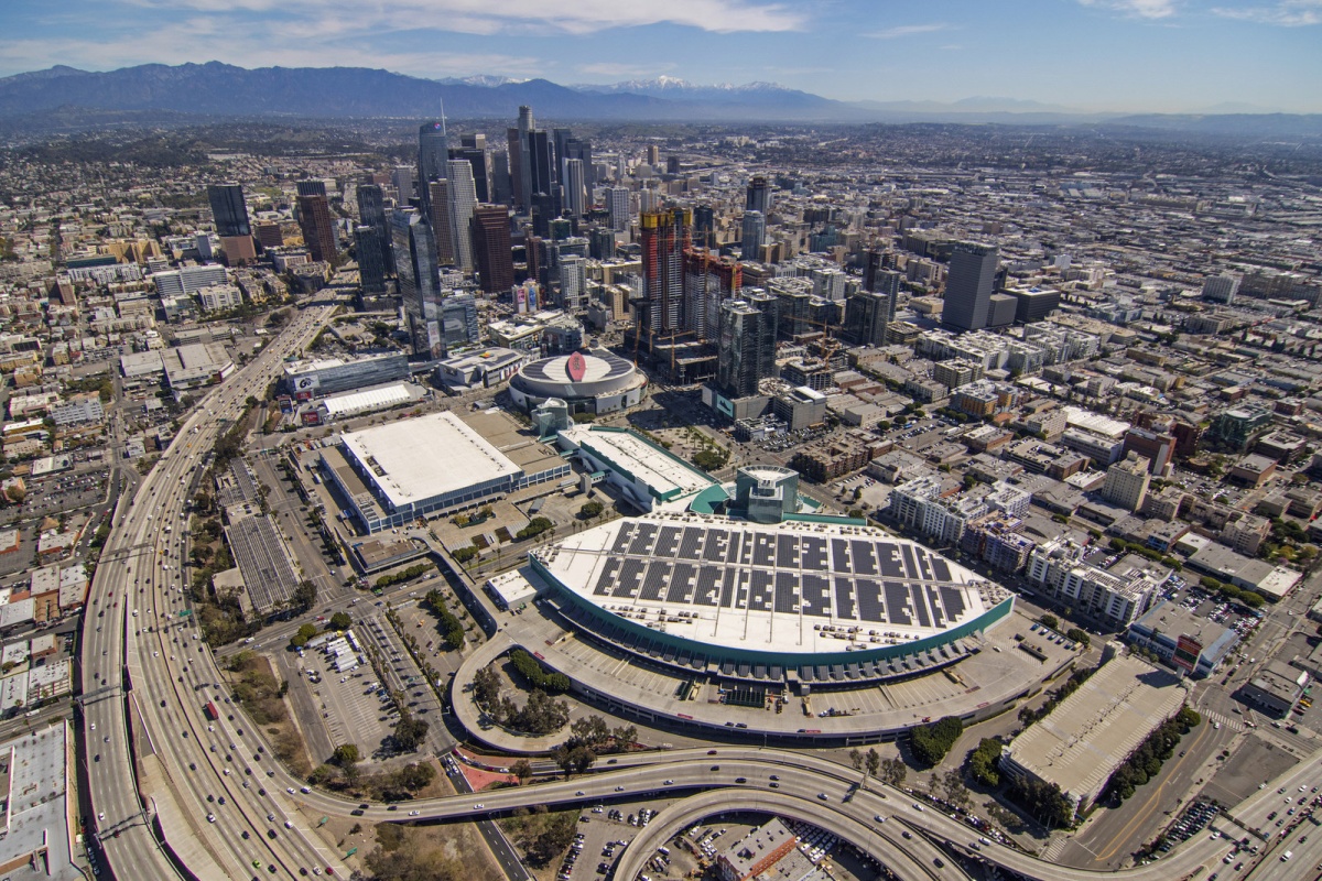 South Hall roof of the centre in Downtown Los Angeles (PRNewsfoto/PermaCity Corp)