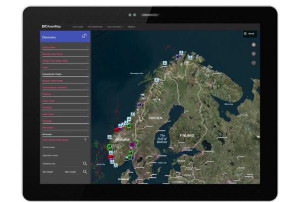 Map provides access to Norwegian energy assets