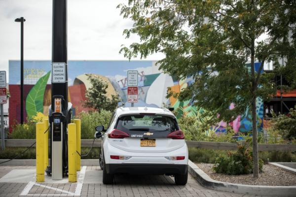 Turning light poles into electric chargers