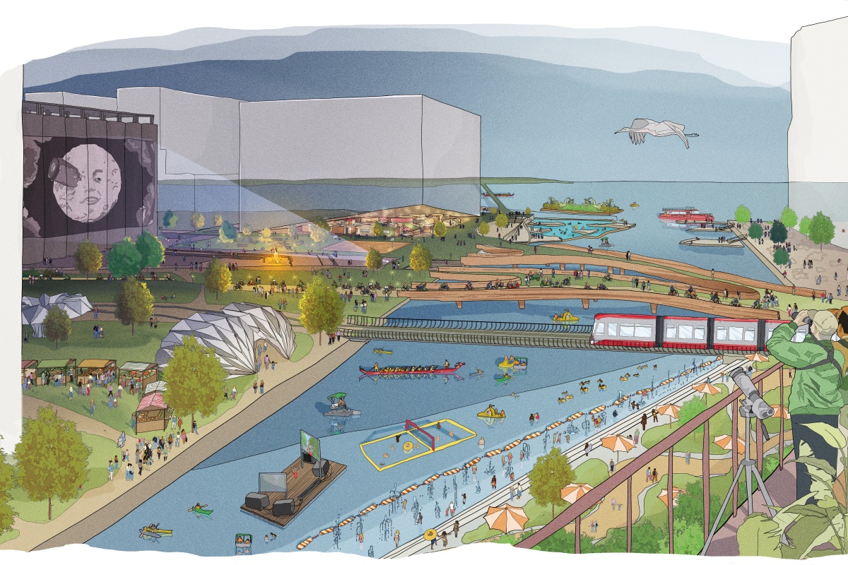 Visualisation of how parts of Waterfront Toronto will look