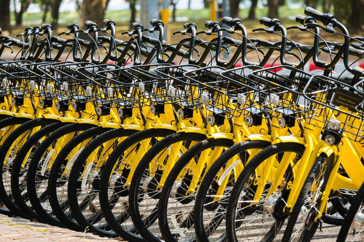 Report describes global bike-sharing as being at a nascent stage of development