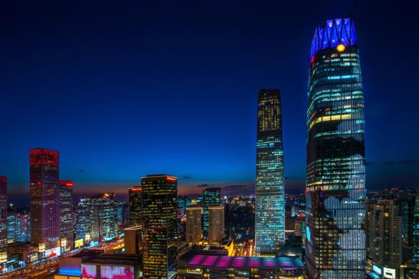 Invisible LEDs light up Beijing landmark