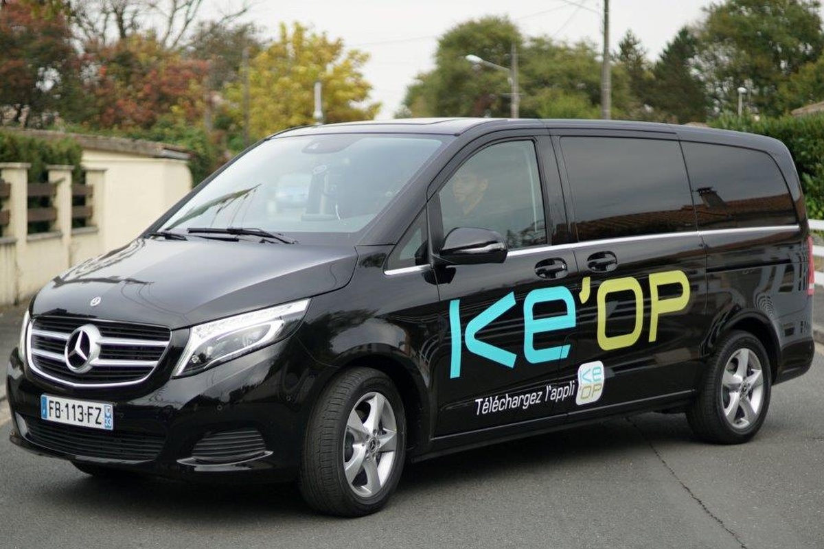 The on-demand KE'OP service is based around 10 class V Mercedes Benz vans