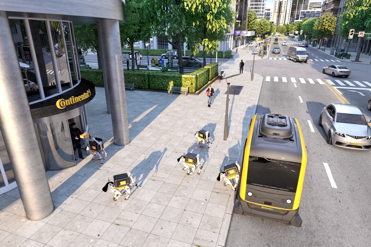Continental's robodogs are deployed for delivery to consumers