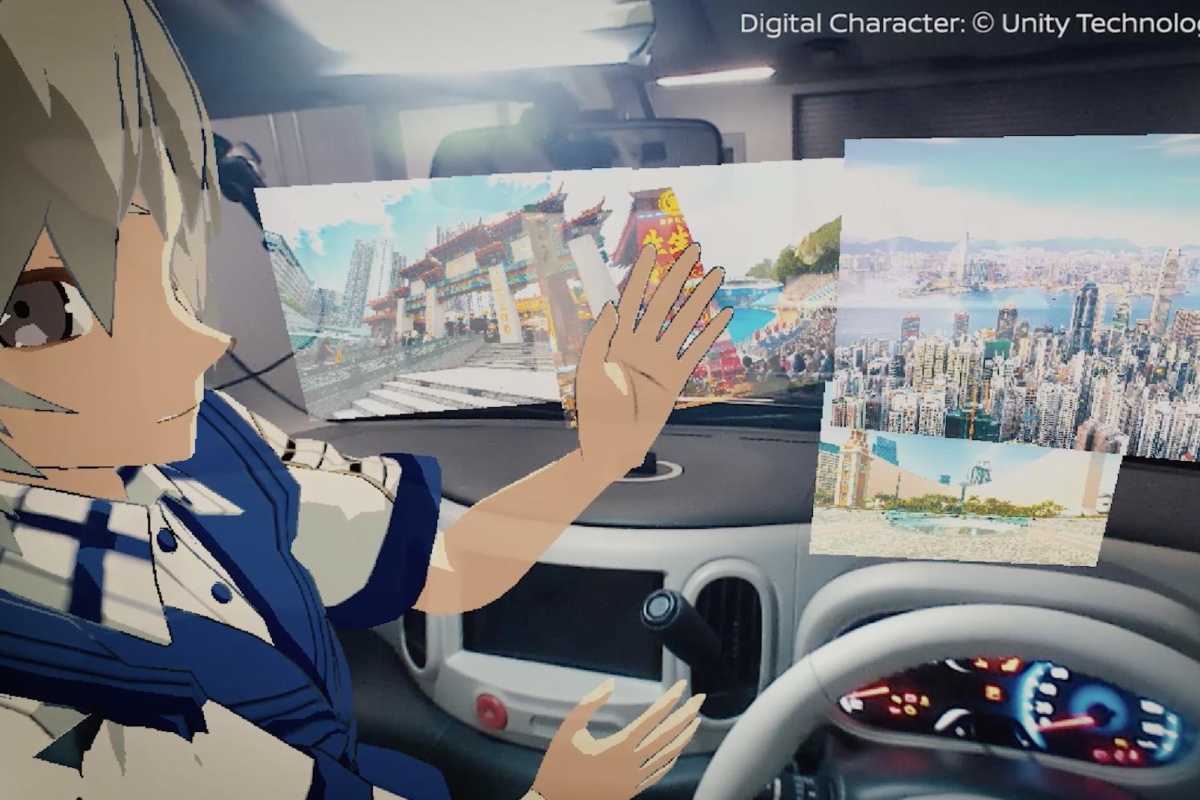 Nissan merges real and virtual worlds. Digital character copyright Unity Technologies Japan/UCL