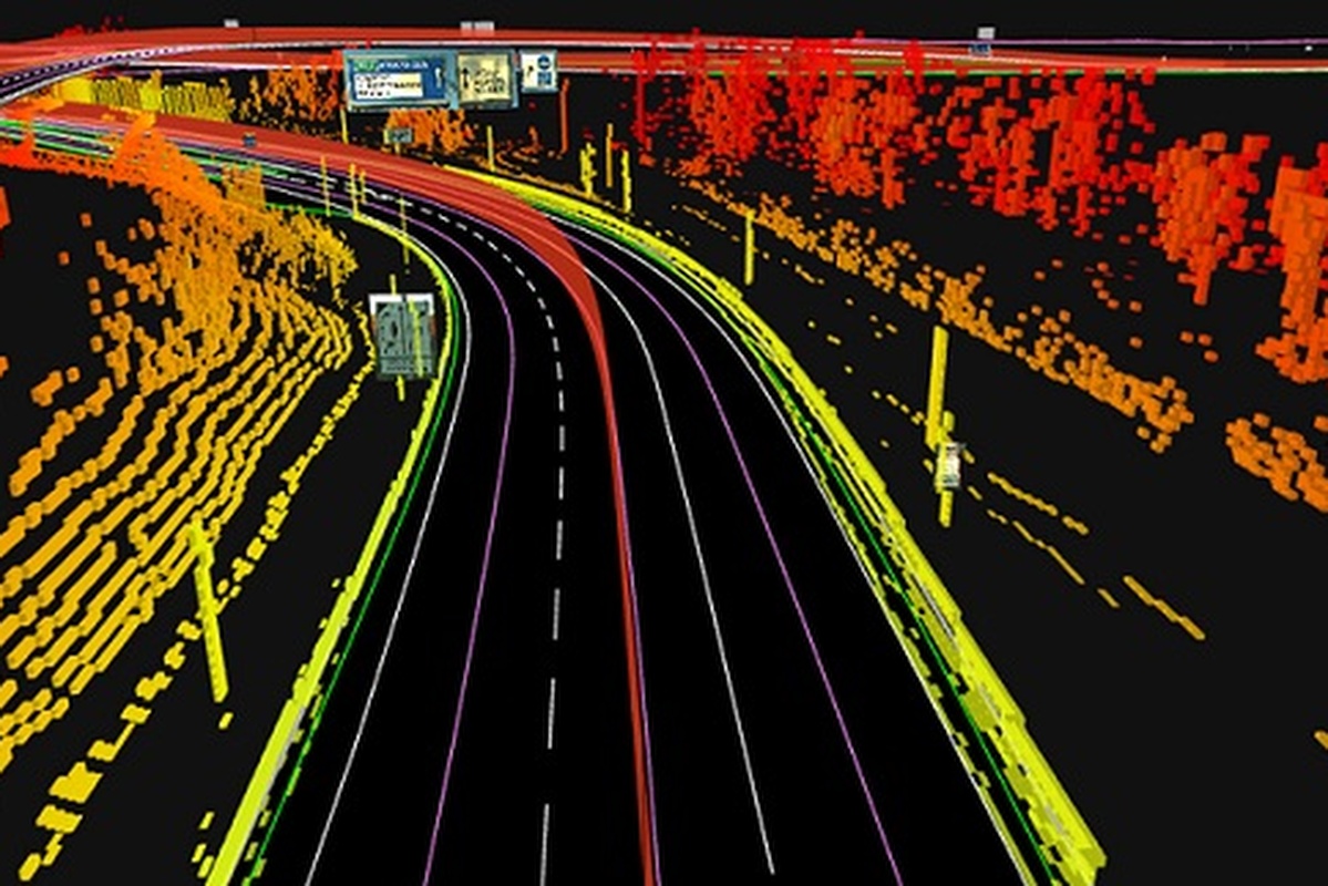 TomTom's HD map, which will be updated on-the-fly via crowdsourcing