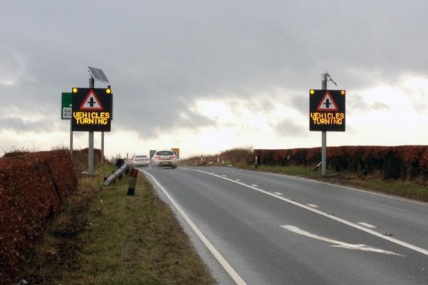 Vehicle detection technology reduces collisions at Scottish junction