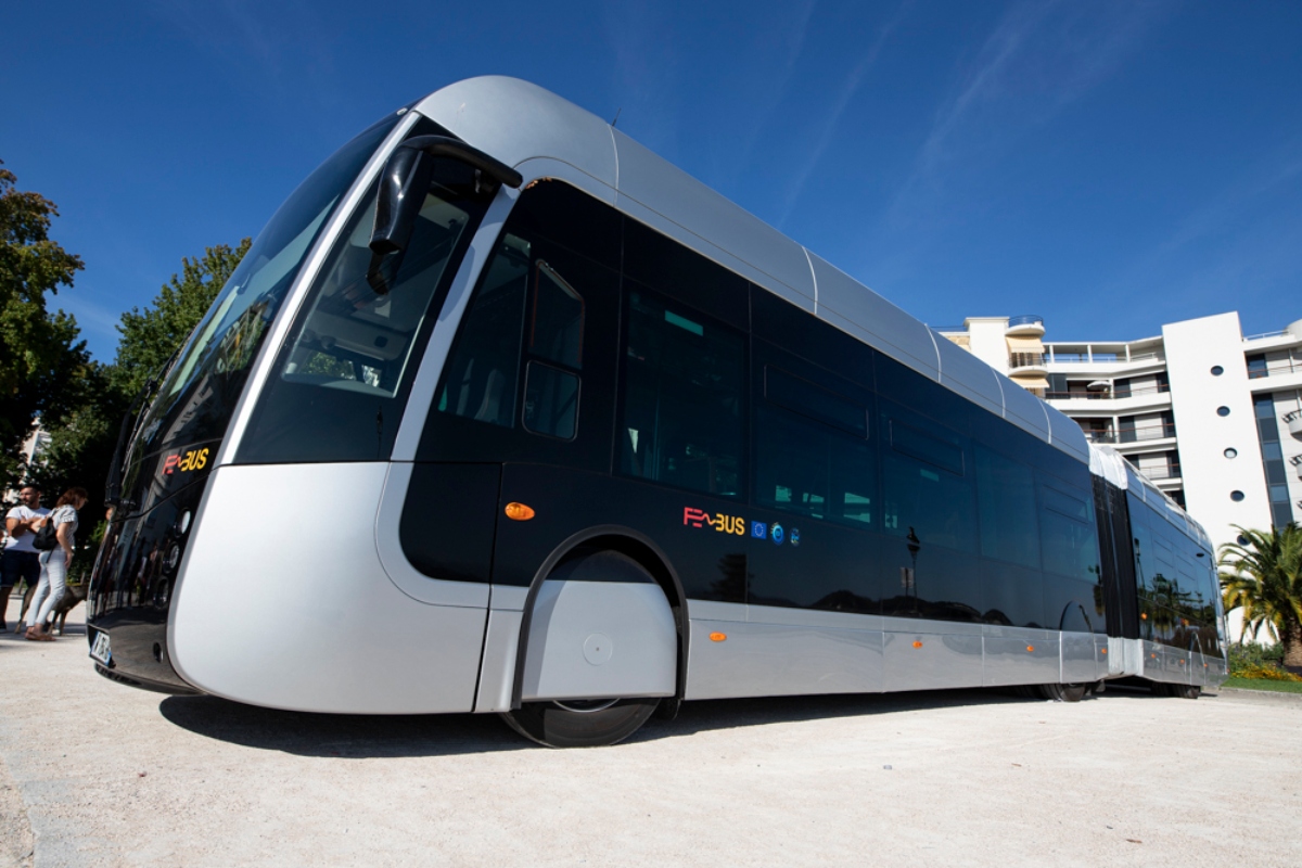 The hydrogen bus will operate in the French city of Pau. Picture copyright: Cyril Garrabos