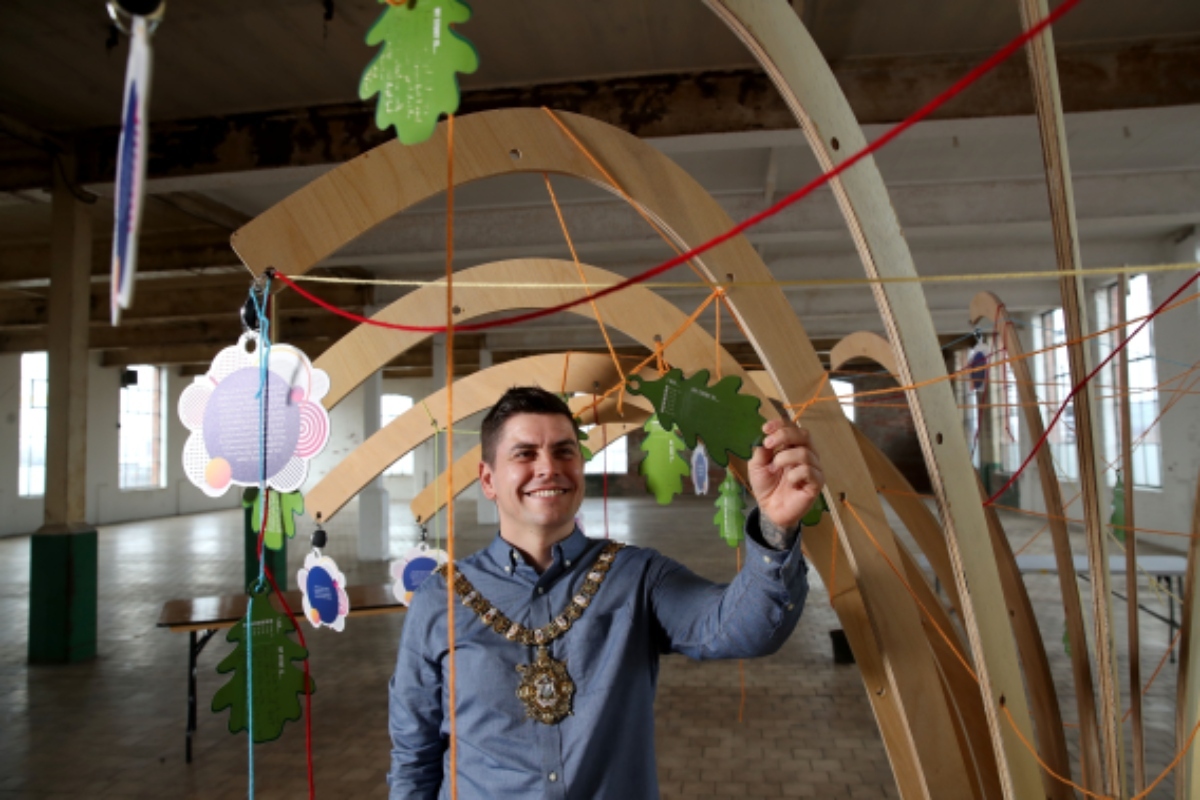 Lord mayor Daniel Baker invited comments on resilience on the "engagement tree"