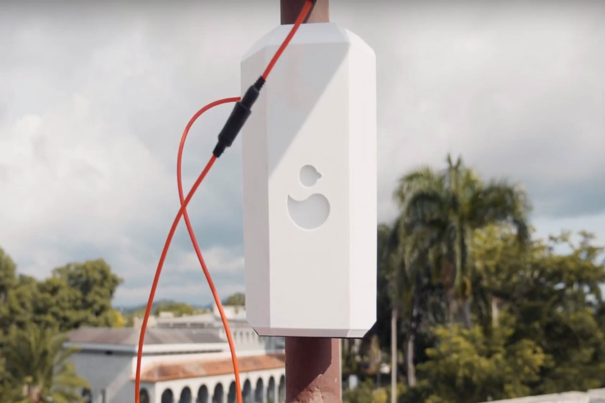 One of over 25 Project OWL SolarDuck devices deployed in Mayaguez, Puerto Rico