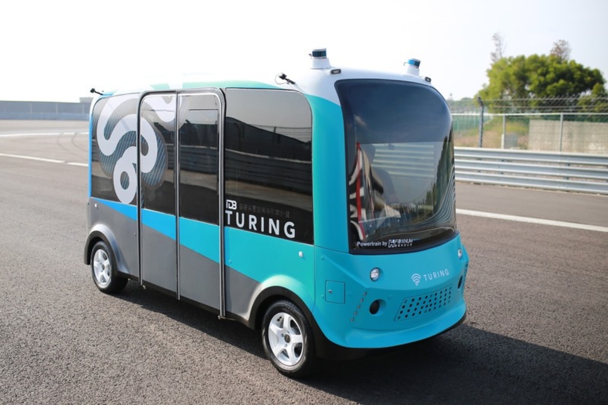The 4m shuttle from Turing Drive which has capacity for nine passengers