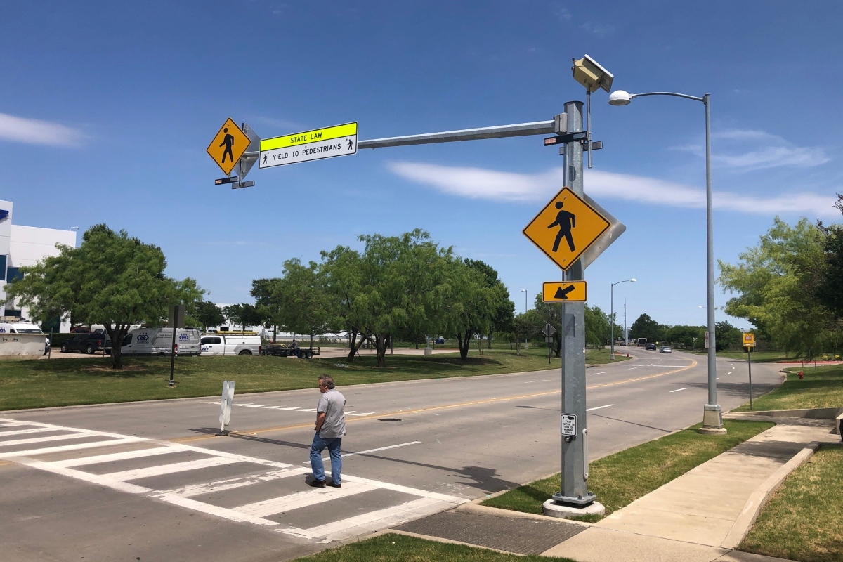 Applied Information's technology aims to improve safety at midblock crossings