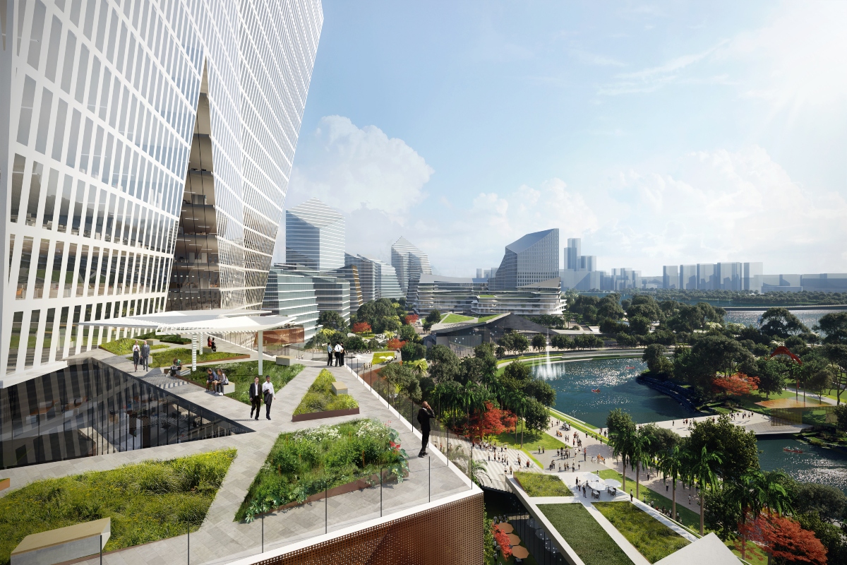 Net City in Shenzhen aims to re-imagine the urban environment. Image: NBBJ