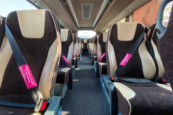 Coach operator helps customers to social distance while travelling
