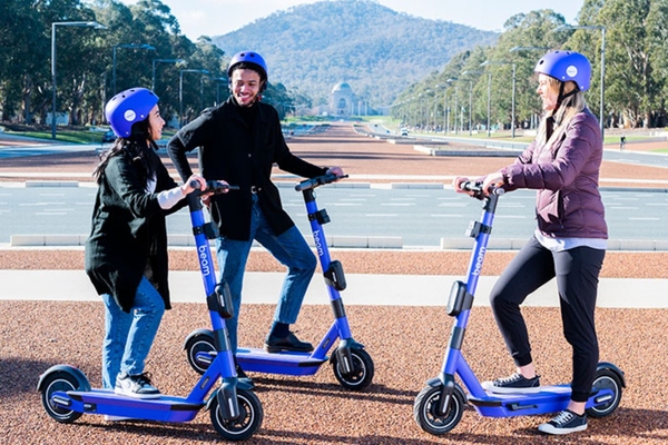 A maximum of 1,200 e-scooters will be made available in Canberra