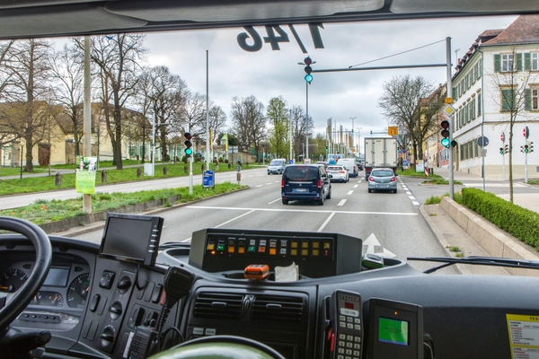 The technology grants fire trucks a green light. Picture: City of Ludwigsburg