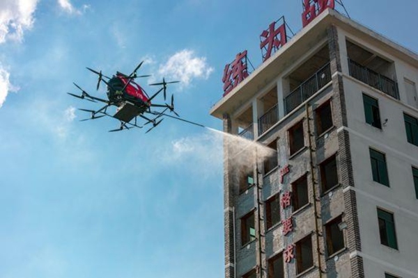 EHang launches autonomous firefighter for high-rise buildings