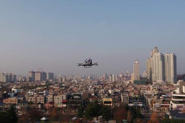 EHang carries out its maiden flight over Daegu in South Korea